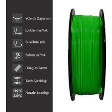 Elas 3D Pla Plus Filament 1.75 mm 1 kg Fıstık Yeşili