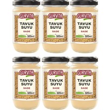 Gurvita Tavuk  Suyu Sade 320 ml 6'lı