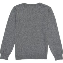 U.S. Polo Assn. Erkek Çocuk Gri Melanj Basic Triko Kazak