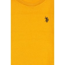 U.S. Polo Assn. Erkek Çocuk Hardal Basic Triko Kazak 50237155-VR072
