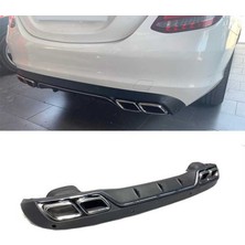 Mercedes w205 c63 difüzör ve egzoz seti standart tampon