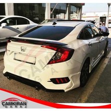 Honda civic fc5 uyumlu turbo arka tampon eki ve egsoz seti 2016+