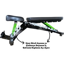 Eken's Desıgn Green Line Bench Press Ağırlık Sehpası