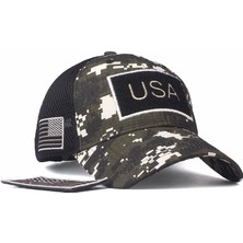 Afun Gri Amerikan Bayrağı Beyzbol Şapkası Erkekler Içın Abd Bayrağı Kap Kamuflaj Snapback Kemik Hip Hop Kap Gorras Casquette Hombre  (Yurt Dışından)