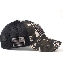 Afun Gri Amerikan Bayrağı Beyzbol Şapkası Erkekler Içın Abd Bayrağı Kap Kamuflaj Snapback Kemik Hip Hop Kap Gorras Casquette Hombre  (Yurt Dışından)