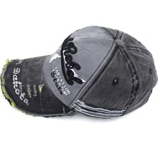 Afun Gri Erkekler Kadınlar Mektup Şapkalar Yıkanmış Pamuk Beyzbol Şapkası Snapback Şapka Yaz Hip Hop Gömme Kapaklar Kemik Gorras Para Hombre Kap  (Yurt Dışından)