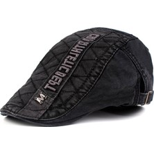 Afun Siyah Moda Erkek Gazeteci Kap Pamuk Bereliler Casquette Şapkalar Erkekler Içın Eşlikler Eş Şapkası Gorras Planas Ayarlanabilir Kapaklar  (Yurt Dışından)