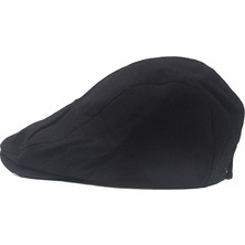 Afun Siyah Katı Bere Kap Yaz Şapkaları Kadın Erkek Siperliğı Sunhat Gorras Planas Düz Kapaklar Ayarlanabilir Bereler  (Yurt Dışından)