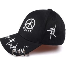 Afun Siyah Gelgit Nakış Kafatası Beyzbol Şapkası Erkek Kadın Düz Ağızlı Kemikler Gorra Snapback Kap Marka Serin Hip Hop Iskelet Spor Baskı Kap  (Yurt Dışından)