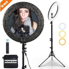 Renksan LED 5500KW 18INCH Makyaj Çekimleri Makeup Ring Light