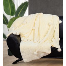 Özgüner Oyuncak Ponponlu Pelüş Tv Battaniyesi 200 x 220 cm