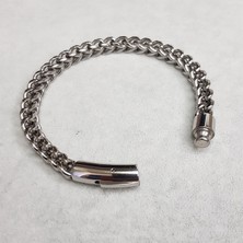 Tonstyle TS001028 - 6 mm Zincir Punk Rock Paslanmaz Çelik Erkek  Bileklik