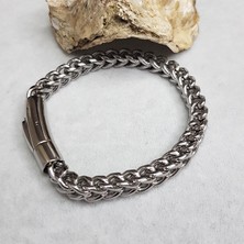 Tonstyle TS001028 - 6 mm Zincir Punk Rock Paslanmaz Çelik Erkek  Bileklik
