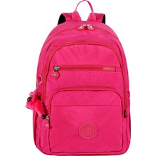 Cakard  Unisex Su Geçirmez Pembe Krınkıl Sırt Çantası