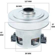 Fakir Uyumlu Veyron Turbo Xl Elektrikli Süpürge Motoru 1800 W