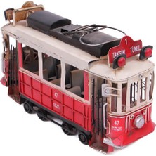 Boxmoni Dekoratif Metal Taksim Tramvay