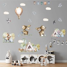 Kt Grup  sevimli Hayvanların Dünyası Mega Set Çocuk Odası Duvar Sticker Seti