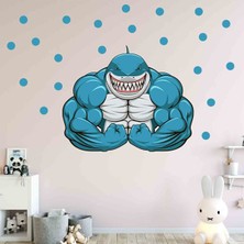 Kt Grup Güçlü Dev Köpek Balığı Duvar Sticker Seti