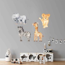 Kt Grup Yavru Hayvanlar Duvar Sticker Seti