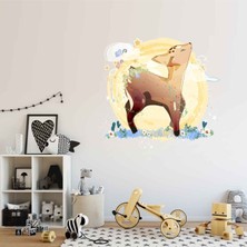 Kt Grup Muhteşem Ceylan ve Çiçekler Duvar Sticker