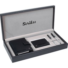 Scrikss İsme Özel Deri Kalem Set