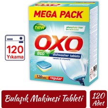 Oxo Bulaşık Makinesi Tableti Mega Paket Deterjan 120 Tablet Hepsi Bir Arada