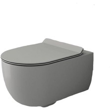 Bocchi V-Tondo Rimless Asma Klozet Kanalsız Kapak Hariç Mat Gri 1416-006-0128