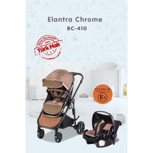 Baby Care Elantra Chrome Travel Sistem Bebek Arabası Gold Kahve