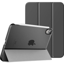 MobaxAksesuar Apple iPad Mini 6 8.3inç 2021 Kılıf Pu Deri Smart Standlı Case A2567 A2568 A2569 Siyah