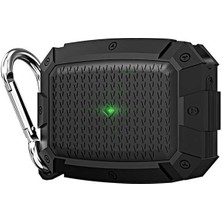 MobaxAksesuar Apple Airpods Pro 1. Nesil ile uyumlu Kılıf Silikon Dörtgen Zırh Case 10