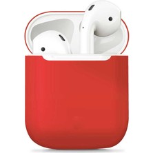 MobaxAksesuar Apple Airpods 1. / 2. Nesil ile uyumlu Kılıf Silikon Renkli Yumuşak Case 13