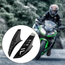 Blesiya Plastik Motosiklet Kask Boynuzları Koruyucu Şık Güçlü Yapışkan Parçalar Siyah (Yurt Dışından)