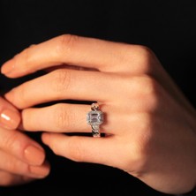 Adil Idil Kuyumculuk 14 Ayar Beyaz Altın Halat Model Baget Yüzük