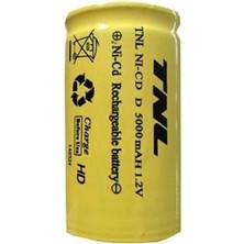 Tnl D 5000MAH Nicd Şarjlı Büyük Boy Pil