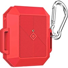 MobaxAksesuar Apple Airpods 1. / 2. Nesil ile uyumlu Kılıf Silikon Kare Tasarım Case 09