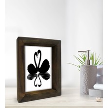 Bk Gift Banyo Dekoratif Doğal Masif Ahşap Çerçeve 15X20CM-9