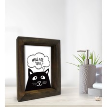 Bk Gift Banyo Dekoratif Doğal Masif Ahşap Çerçeve 15X20CM-34