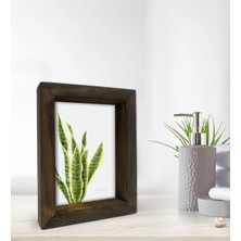 Bk Gift Banyo Dekoratif Doğal Masif Ahşap Çerçeve 15X20CM-12
