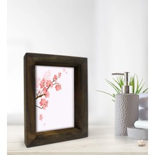 Bk Gift Banyo Dekoratif Doğal Masif Ahşap Çerçeve 15X20CM-11