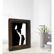 Bk Gift Banyo Dekoratif Doğal Masif Ahşap Çerçeve 15X20CM-6