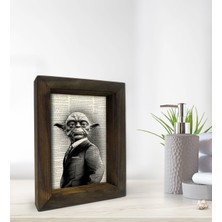 Bk Gift Banyo Dekoratif Doğal Masif Ahşap Çerçeve 15X20CM-39