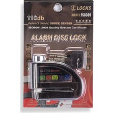 Locks Motosiklet Alarmlı Disk Kilidi 110DB