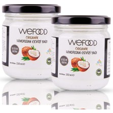 Wefood Organik Hindistan Cevizi Yağı 150 ml 2'li (Soğuk Sıkım) 8681749104048