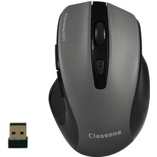 Classone WL600 Serisi Kablosuz Mouse -Siyah/gri