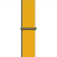 Kyver Apple Watch Seri 10 46MM, Seri 9/8/7/6/SE/5/4/3 Spor Loop Kordon 45MM 44MM 42MM Uyumlu Ayçiçeği Sarı