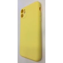 Iphone 11 Kamera Korumalı Lansman Kılıf Sarı