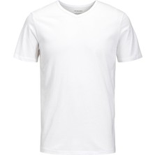 Jack & Jones Basic Erkek Beyaz Tişört (12133914-W)