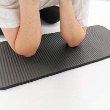 Strade Store 60X25 cm Kaymaz Yoga Mat Diz Pad Egzersiz Tahta Pilates Seyahat Zemin Siyah (Yurt Dışından)