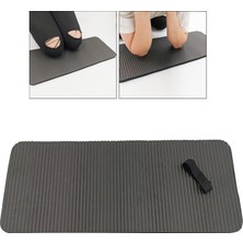 Strade Store 60X25 cm Kaymaz Yoga Mat Diz Pad Egzersiz Tahta Pilates Seyahat Zemin Siyah (Yurt Dışından)