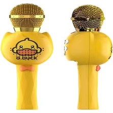 G.duck Küçük Sarı Ördek Çocuk Mikrofonu Karikatür Eğlenceli Ev Entegre K Song Bluetooth Dome Mikrofon K1ST Nesil (Yurt Dışından)
